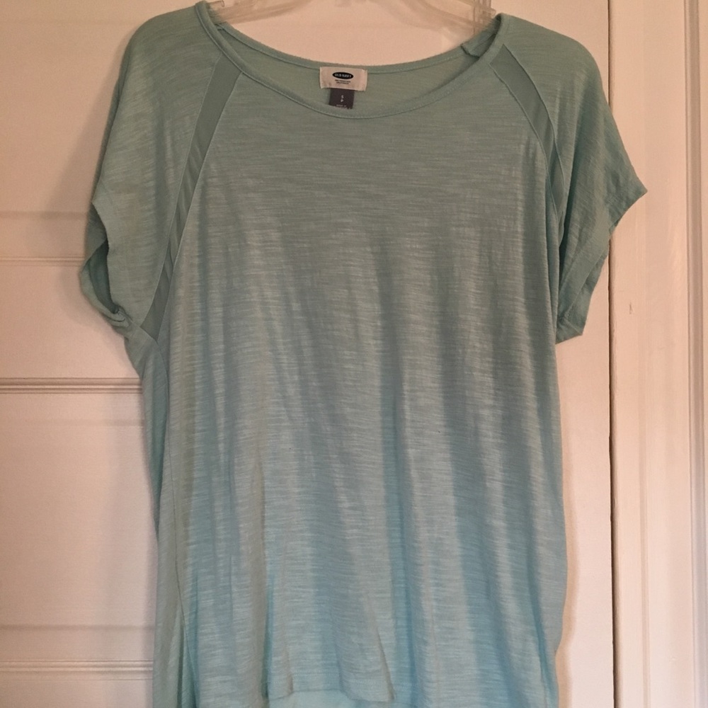 Teal/mint tee
